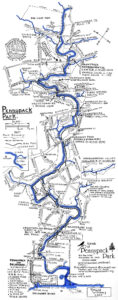 Pennypack Park and Creek map, Roland Williams, 2005
