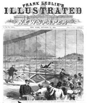 Frank Leslie's Illustrated Weekly, 1869, Schuylkill flood, 1869