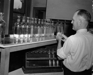 Laboratory Alkalinity test, ca. 1943