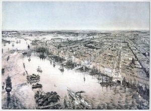 Bird's eye view of Delaware River