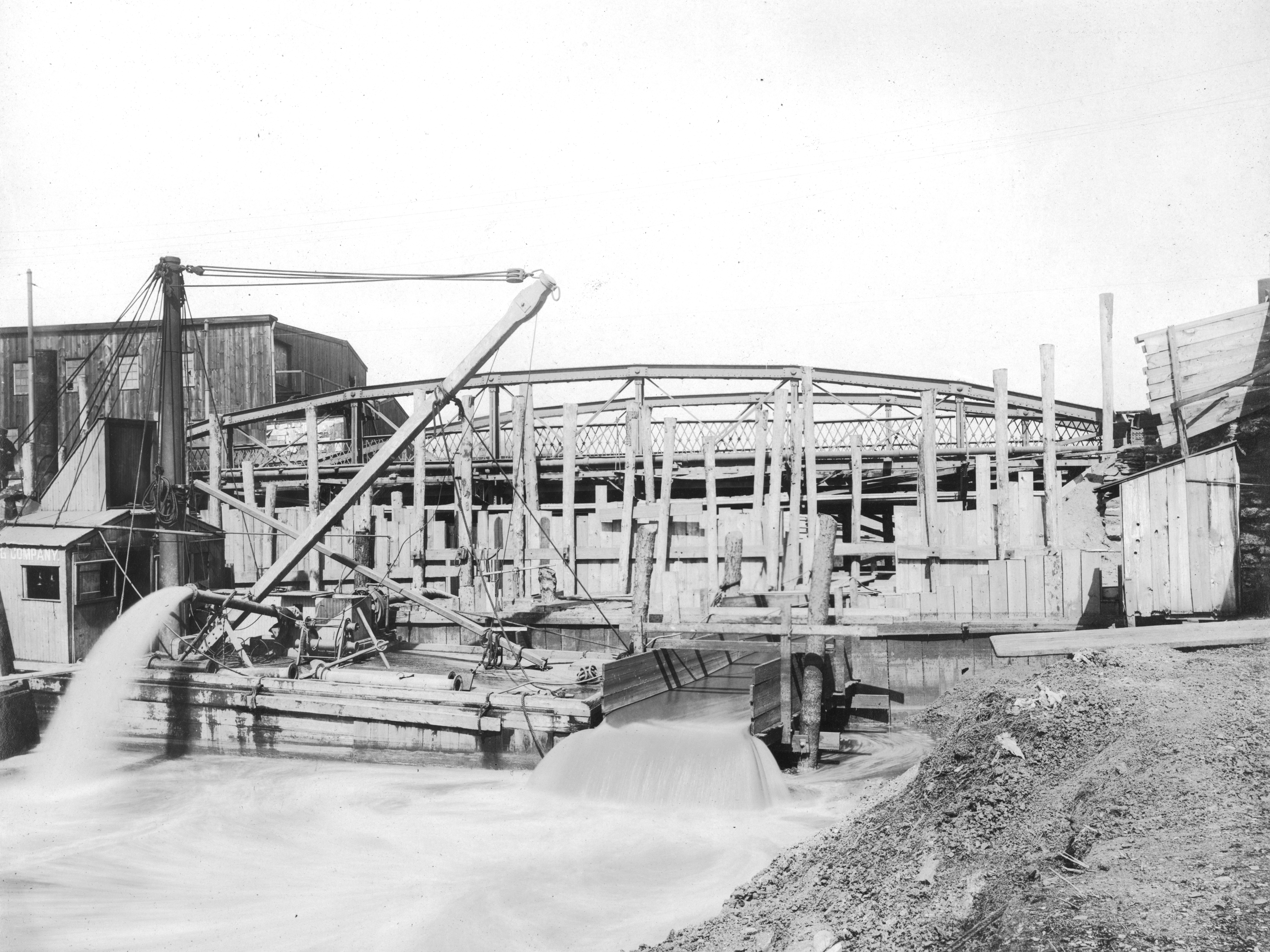 Richmond St. Bridge, Aramingo Sewer construction, March 20, 1900