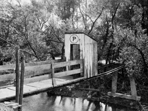 Outhouse over Schuylkill near Pottstown