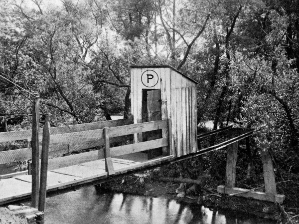 Outhouse over Schuylkill near Pottstown