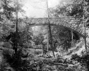 Aqueduct carrying sewer over Creishem Creek, in the Wissahickon Valley, 1892