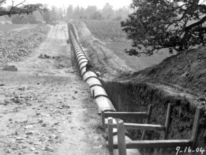 Oak Lane Reservoir pipeline, 1904