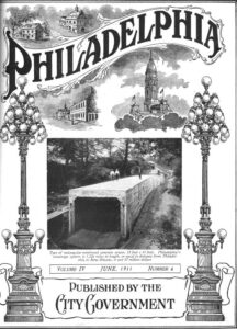 Devereaux Street Sewer on the cover of Philadelphia magazine, 1911