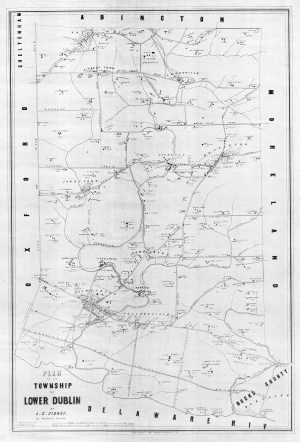 Lower Dublin township map