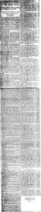 Reproduction of a long newspaper clipping showing headlines and text