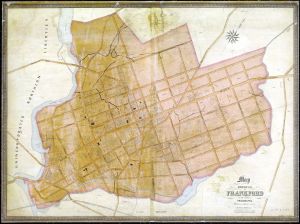 Frankford borough map, 1845