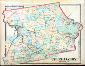 Upper Darby map, G.M. Hopkins 1877