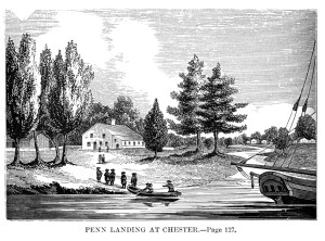 Penn landing at Chester