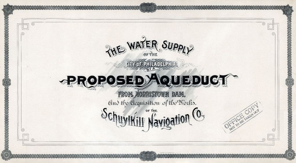 Black-and-white image of an ornately lettered document with a decorative border