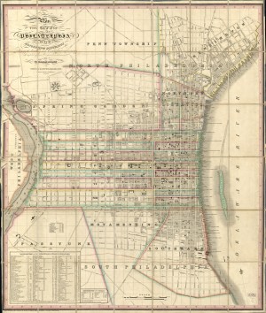 Plan of the City of Philadelphia and Adjoining Districts, 1830