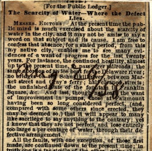 Newspaper Clipping Scrapbooks of Frederick Graff Jr., Chief Engineer of the Philadelphia Water Department. Part 2: 1858-1871